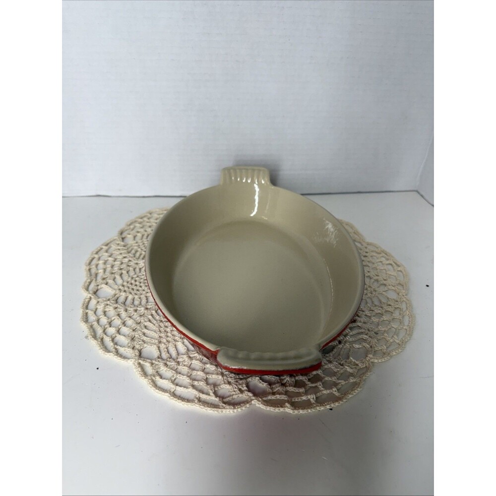 Le Creuset Au Gratin Dish Cerise Red 24 France - Picture 8 of 9